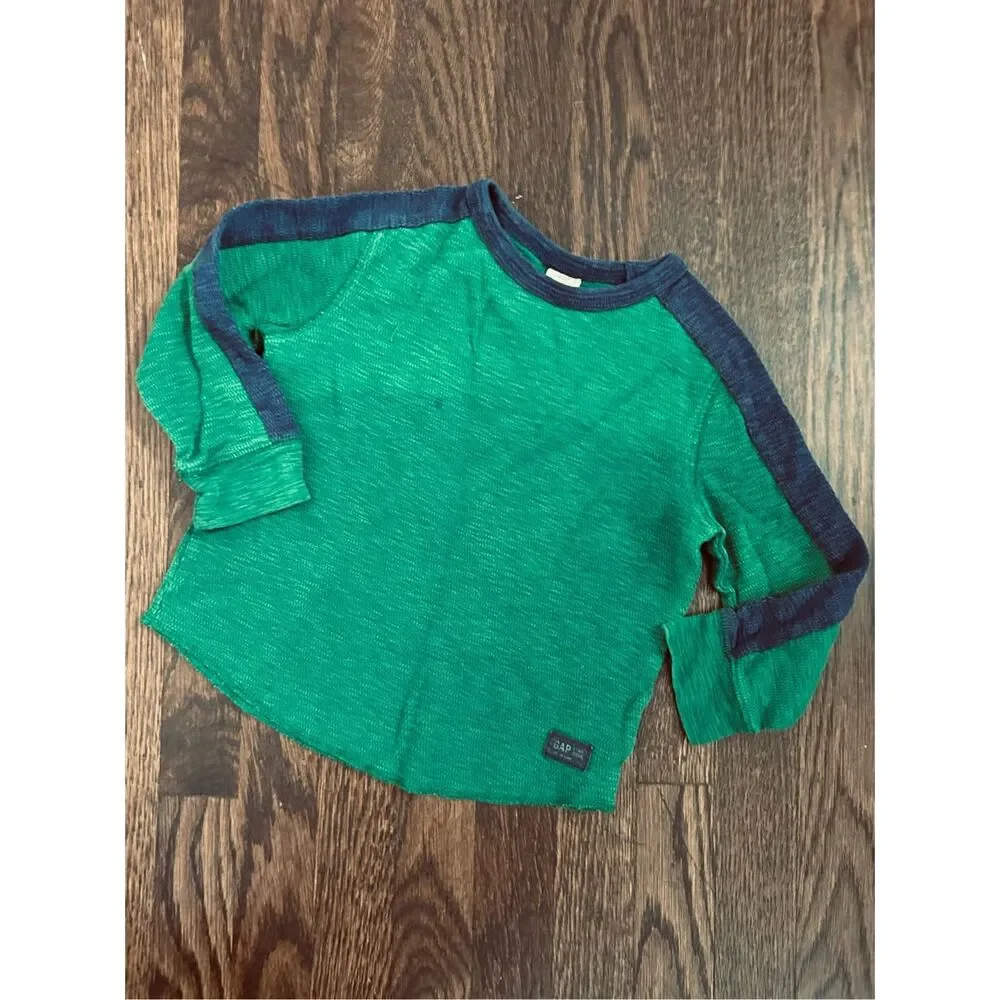 BABYGap GAP Toddler Boys 3 Long Sleeve Knit Shirt Bundle
